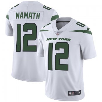 Nike Jets 12 Joe Namath White New 2019 Vapor Untouchable Limited Jersey