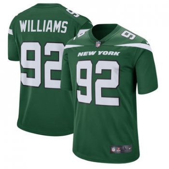 Nike Jets 92 Leonard Williams Green New 2019 Vapor Untouchable Limited Jersey