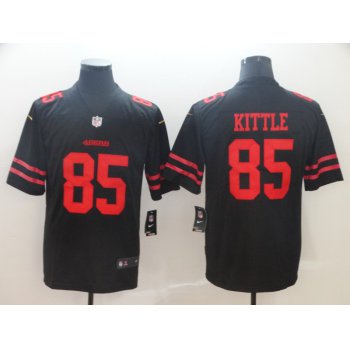 Nike San Francisco 49ers 85 George Kittle Black Vapor Untouchable Limited Jersey