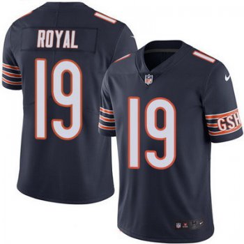 Men's Chicago Bears #19 Eddie Royal Navy Blue 2016 Color Rush Stitched NFL Nike Limited Jersey