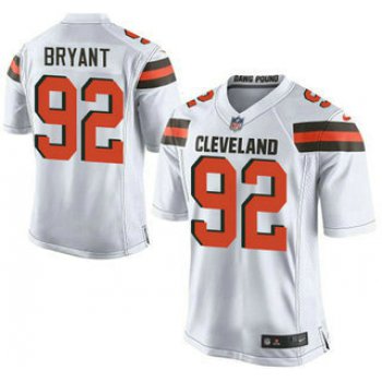 Men's Cleveland Browns Brown #92 Desmond Bryant White Road 2015 NFL Nike Elite Jersey