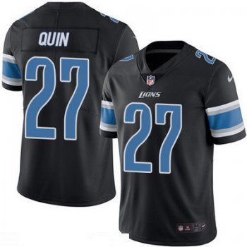 Men's Detroit Lions #27 Glover Quin Black 2016 Color Rush Stitched NFL Nike Limited Jersey