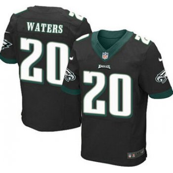 Men's Philadelphia Eagles #20 Andre Waters Black Retired Player NFL Nike Elite Jersey