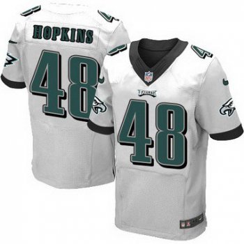 Philadelphia Eagles #48 Wes Hopkins White Retired Player NFL Nike Elite Jersey