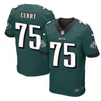 Philadelphia Eagles #75 Vinny Curry Midnight Green Team Color NFL Nike Elite Jersey