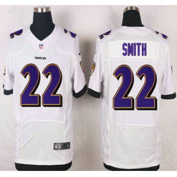 Baltimore Ravens #22 Jimmy Smith White Road NFL Nike Elite Jersey