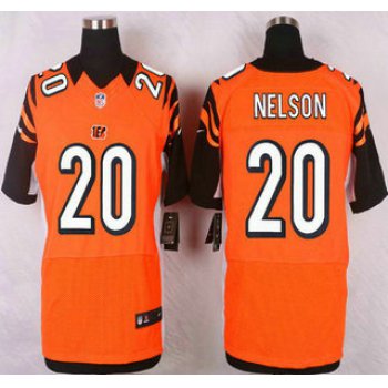 Cincinnati Bengals #20 Reggie Nelson Orange Alternate NFL Nike Elite Jersey