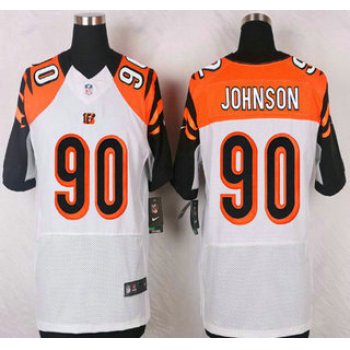 Cincinnati Bengals #90 Michael Johnson White Road NFL Nike Elite Jersey