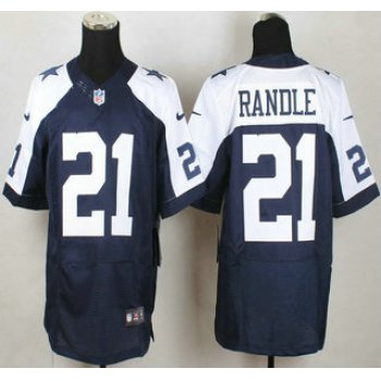 Dallas Cowboys #21 Joseph Randle Nike Blue Thanksgiving Elite Jersey