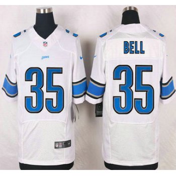 Detroit Lions #35 Joique Bell White Road NFL Nike Elite Jersey