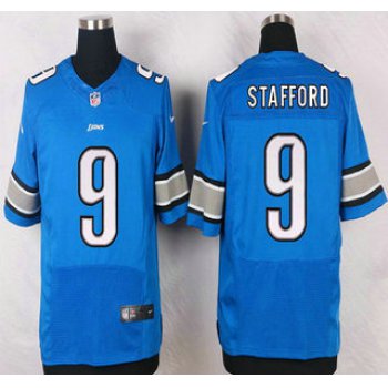 Detroit Lions #9 Matthew Stafford Light Blue Team Color NFL Nike Elite Jersey