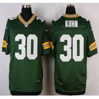 Green Bay Packers #30 John Kuhn Green Team Color NFL Nike Elite Jersey