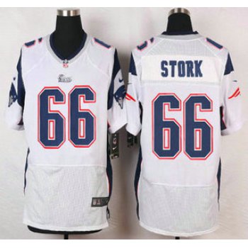 New England Patriots #66 Bryan Stork White Road NFL Nike Elite Jersey