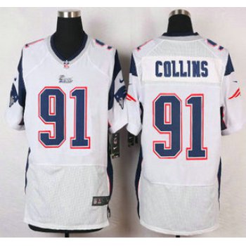 New England Patriots #91 Jamie Collins White Road NFL Nike Elite Jersey