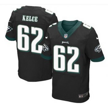 Philadelphia Eagles #62 Jason Kelce Black Alternate NFL Nike Elite Jersey