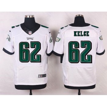 Philadelphia Eagles #62 Jason Kelce White Road NFL Nike Elite Jersey