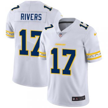 Los Angeles Chargers #17 Philip Rivers Nike White Team Logo Vapor Limited NFL Jersey