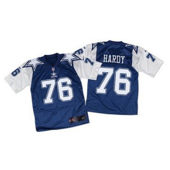 Nike Cowboys #76 Greg Hardy Navy BlueWhite Throwback Men's Stitched NFL Elite Jersey