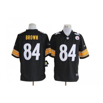 Nike Pittsburgh Steelers #84 Antonio Brown Black Game Jersey