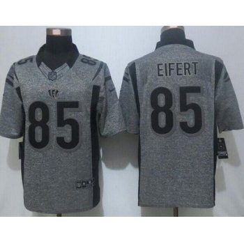 Men's Cincinnati Bengals #85 Tyler Eifert Nike Gray Gridiron 2015 NFL Gray Limited Jersey