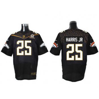 Men's Denver Broncos #25 Chris Harris Jr Black 2016 Pro Bowl Nike Elite Jersey