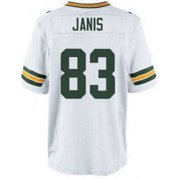 Men's Green Bay Packers #83 Jeff Janis White Road NFL Nike Elite Jersey