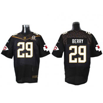 Men's Kansas City Chiefs #29 Eric Berry Black 2016 Pro Bowl Nike Elite Jersey