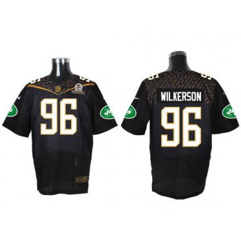 Men's New York Jets #96 Muhammad Wilkerson Black 2016 Pro Bowl Nike Elite Jersey