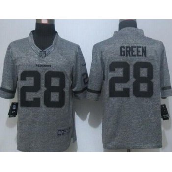 Men's Washington Redskins #28 Darrell Green Nike Gray Gridiron 2015 NFL Gray Limited Jersey