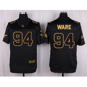 Nike Broncos #94 DeMarcus Ware Black Men's Stitched NFL Elite Pro Line Gold Collection Jersey