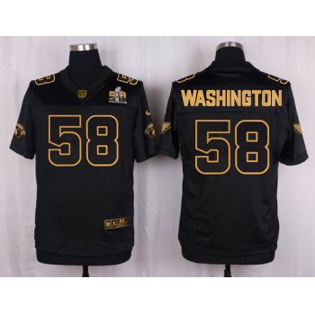 Nike Cardinals #58 Daryl Washington Pro Line Black Gold Collection Men's Stitched NFL Elite Jersey