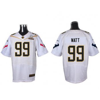 Men's Houston Texans #99 J.J. Watt White 2016 Pro Bowl Nike Elite Jersey