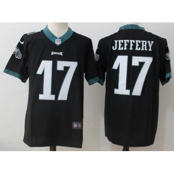 Men's Philadelphia Eagles #17 Alshon Jeffery Black 2016 Color Rush Stitched NFL Nike Limited Jersey