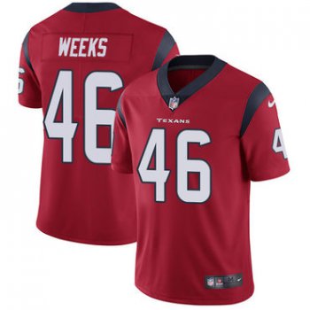 Nike Houston Texans #46 Jon Weeks Red Alternate Men's Stitched NFL Vapor Untouchable Limited Jersey