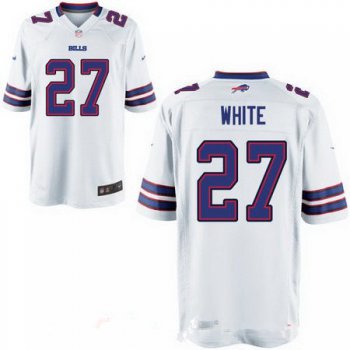 Men's 2017 NFL Draft Buffalo Bills #27 Tre'Davious White White Road Stitched NFL Nike Elite Jersey