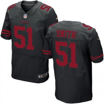 Men's San Francisco 49ers #51 Malcolm Smith Black Alternate Stitched NFL Nike Elite Jersey