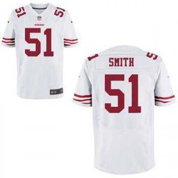 Men's San Francisco 49ers #51 Malcolm Smith White Road Stitched NFL Nike Elite Jersey