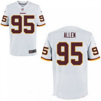 Men's 2017 NFL Draft Washington Redskins #95 Jonathan Allen Burgundy White Team Color Stitched NFL Nike Elite Jersey