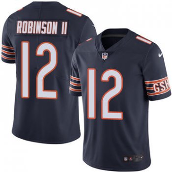 Men's Nike Chicago Bears #12 Allen Robinson II Navy Blue Team Color Stitched NFL Vapor Untouchable Limited Jersey