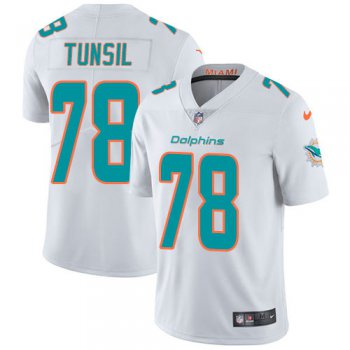 Nike Dolphins #78 Laremy Tunsil White Men's Stitched NFL Vapor Untouchable Limited Jersey