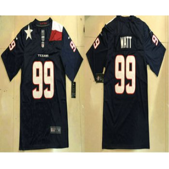 Men's Houston Texans #99 J.J. Watt Navy Blue 2018 Vapor Untouchable Stitched NFL Nike Limited Jersey