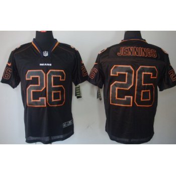 Nike Chicago Bears #26 Tim Jennings Lights Out Black Elite Jersey