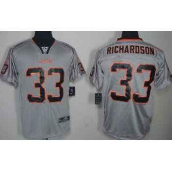 Nike Cleveland Browns #33 Trent Richardson Lights Out Gray Elite Jersey