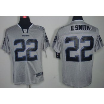 Nike Dallas Cowboys #22 Emmitt Smith Lights Out Gray Elite Jersey