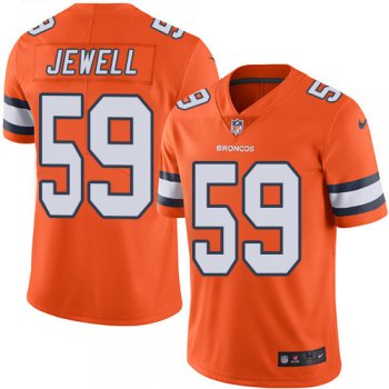 Nike Denver Broncos #59 Josey Jewell Orange Men's Stitched NFL Limited Rush Jersey