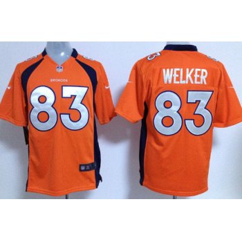 Nike Denver Broncos #83 Wes Welker Orange Game Jersey