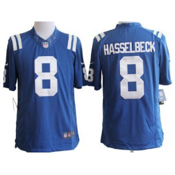 Nike Indianapolis Colts #8 Matt Hasselbeck Blue Limited Jersey