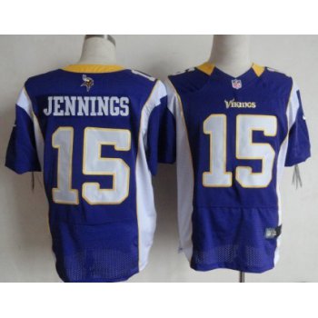 Nike Minnesota Vikings #15 Greg Jennings Purple Elite Jersey