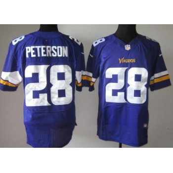 Nike Minnesota Vikings #28 Adrian Peterson 2013 Purple Elite Jersey