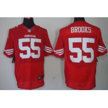 Nike San Francisco 49ers #55 Ahmad Brooks Red Elite Jersey